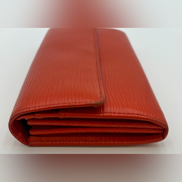 Louis Vuitton Orange Epi Leather Long Wallet - Picture 3 of 4